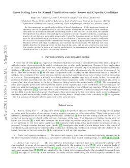 Error Scaling Laws for Kernel Classification under Source and Capacity
  Conditions