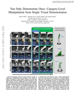 You Only Demonstrate Once: Category-Level Manipulation from Single
  Visual Demonstration