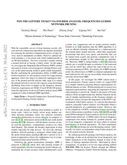 Win the Lottery Ticket via Fourier Analysis: Frequencies Guided Network
  Pruning
