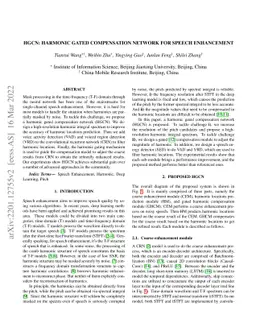HGCN: Harmonic gated compensation network for speech enhancement