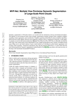 MVP-Net: Multiple View Pointwise Semantic Segmentation of Large-Scale
  Point Clouds