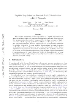 Implicit Regularization Towards Rank Minimization in ReLU Networks