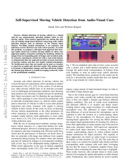 Self-Supervised Moving Vehicle Detection from Audio-Visual Cues