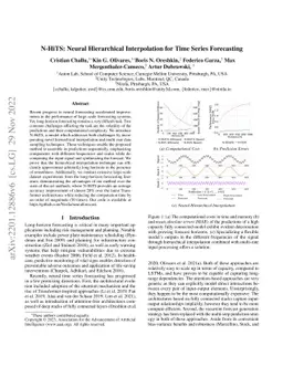 N-HiTS: Neural Hierarchical Interpolation for Time Series Forecasting