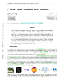 COIN++: Neural Compression Across Modalities