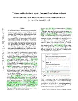 Training and Evaluating a Jupyter Notebook Data Science Assistant