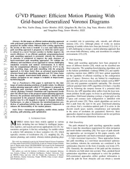 G$ \mathbf{^2} $VD Planner: Efficient Motion Planning With Grid-based
  Generalized Voronoi Diagrams