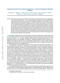 Deep Discriminative to Kernel Density Graph for In- and
  Out-of-distribution Calibrated Inference