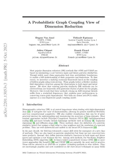 A Probabilistic Graph Coupling View of Dimension Reduction