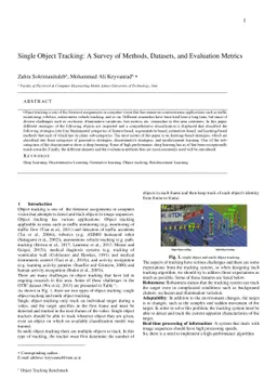 Single Object Tracking: A Survey of Methods, Datasets, and Evaluation
  Metrics