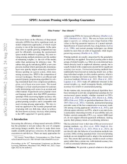 SPDY: Accurate Pruning with Speedup Guarantees