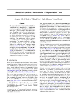 Continual Repeated Annealed Flow Transport Monte Carlo