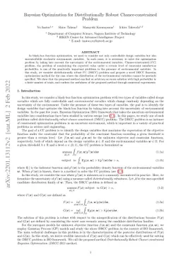 Bayesian Optimization for Distributionally Robust Chance-constrained
  Problem