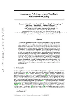 Learning on Arbitrary Graph Topologies via Predictive Coding