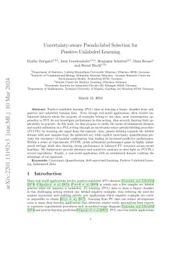 Uncertainty-aware Pseudo-label Selection for Positive-Unlabeled Learning
