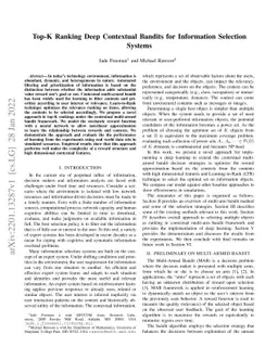 Top-K Ranking Deep Contextual Bandits for Information Selection Systems