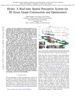 Hydra: A Real-time Spatial Perception System for 3D Scene Graph
  Construction and Optimization