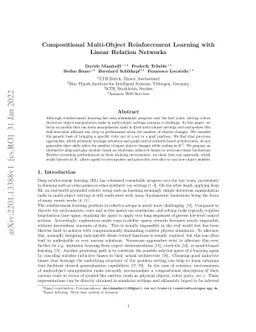 Compositional Multi-Object Reinforcement Learning with Linear Relation
  Networks