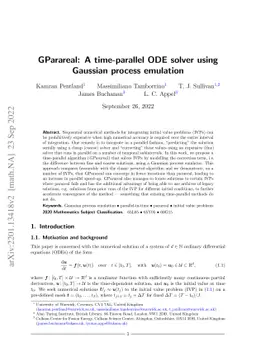 GParareal: A time-parallel ODE solver using Gaussian process emulation