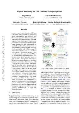 Logical Reasoning for Task Oriented Dialogue Systems
