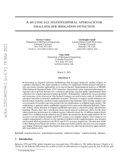 A multiscale spatiotemporal approach for smallholder irrigation
  detection