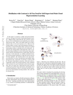 Distillation with Contrast is All You Need for Self-Supervised Point
  Cloud Representation Learning