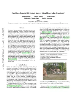 Can Open Domain Question Answering Systems Answer Visual Knowledge
  Questions?