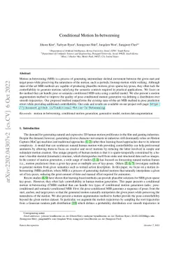 Conditional Motion In-betweening