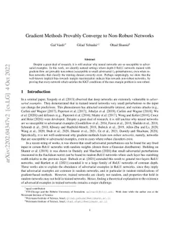 Gradient Methods Provably Converge to Non-Robust Networks