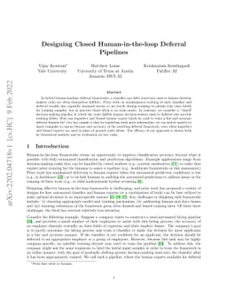 Designing Closed Human-in-the-loop Deferral Pipelines
