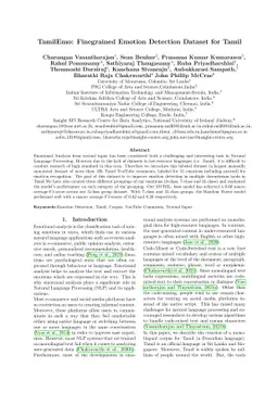 TamilEmo: Finegrained Emotion Detection Dataset for Tamil