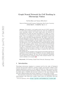 Graph Neural Network for Cell Tracking in Microscopy Videos