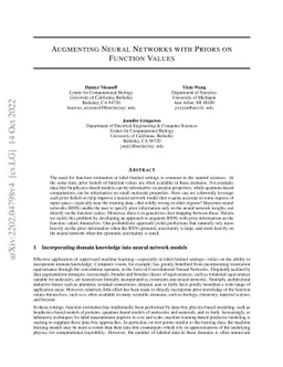 Augmenting Neural Networks with Priors on Function Values
