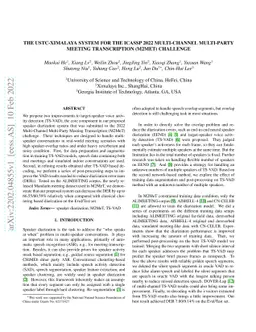 The USTC-Ximalaya system for the ICASSP 2022 multi-channel multi-party
  meeting transcription (M2MeT) challenge
