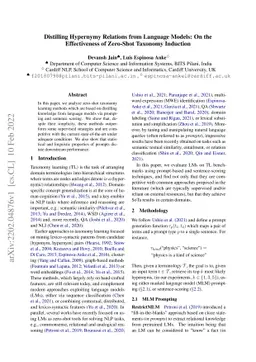 Distilling Hypernymy Relations from Language Models: On the
  Effectiveness of Zero-Shot Taxonomy Induction