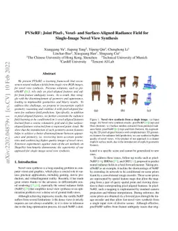 PVSeRF: Joint Pixel-, Voxel- and Surface-Aligned Radiance Field for
  Single-Image Novel View Synthesis