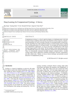 Deep Learning for Computational Cytology: A Survey