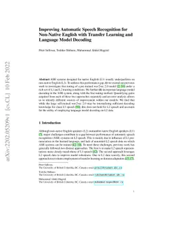 Improving Automatic Speech Recognition for Non-Native English with
  Transfer Learning and Language Model Decoding