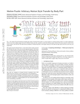 Motion Puzzle: Arbitrary Motion Style Transfer by Body Part
