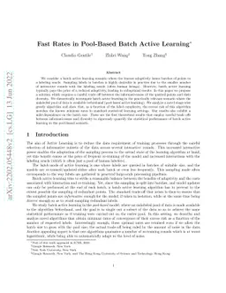 Fast Rates in Pool-Based Batch Active Learning