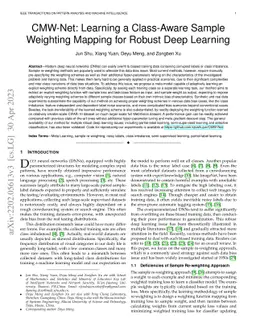 CMW-Net: Learning a Class-Aware Sample Weighting Mapping for Robust Deep
  Learning