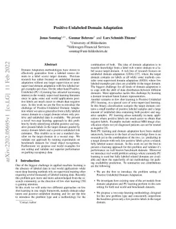 Positive-Unlabeled Domain Adaptation