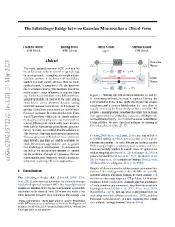 The Schrödinger Bridge between Gaussian Measures has a Closed Form