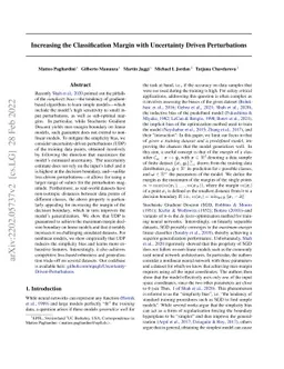 Improving Generalization via Uncertainty Driven Perturbations