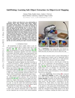 SafePicking: Learning Safe Object Extraction via Object-Level Mapping