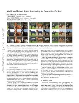 Multi-level Latent Space Structuring for Generative Control