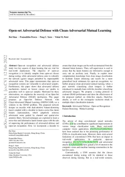 Open-set Adversarial Defense with Clean-Adversarial Mutual Learning