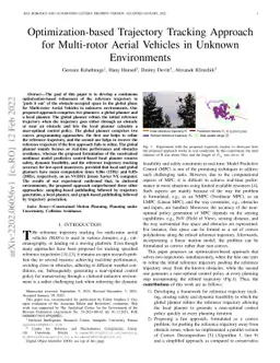 Optimization-based Trajectory Tracking Approach for Multi-rotor Aerial
  Vehicles in Unknown Environments