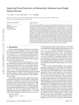 Improving Fraud Detection via Hierarchical Attention-based Graph Neural
  Network