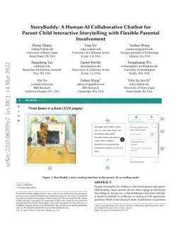StoryBuddy: A Human-AI Collaborative Chatbot for Parent-Child
  Interactive Storytelling with Flexible Parental Involvement